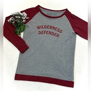 Patagonia Wilderness Defender Raglan Responsibili-Tee Top - XS